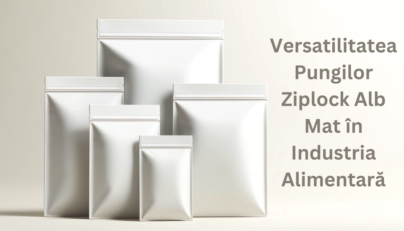 Versatilitatea Pungilor Ziplock Alb Mat în Industria Alimentară