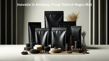 Inovație în Ambalaj: Pungi Ziplock Negru Mat pentru o Prezentare Elegantă a Produselor Alimentare