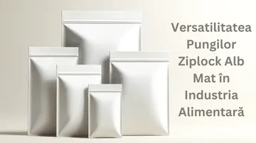 Versatilitatea Pungilor Ziplock Alb Mat în Industria Alimentară