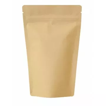 Pungă Ziplock Hârtie Kraft cu interior laminat - 70g Pachet 100 buc