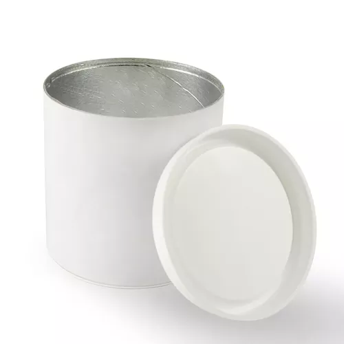 Cutie Cilindrică din Carton cu Interior de Aluminiu, 200g